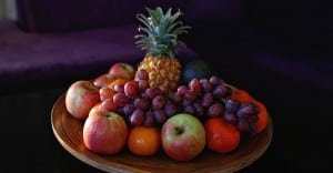 Da Heim Gästehaus Obstkorb zur Begrüßung - fruits to welcome guesthouse guests